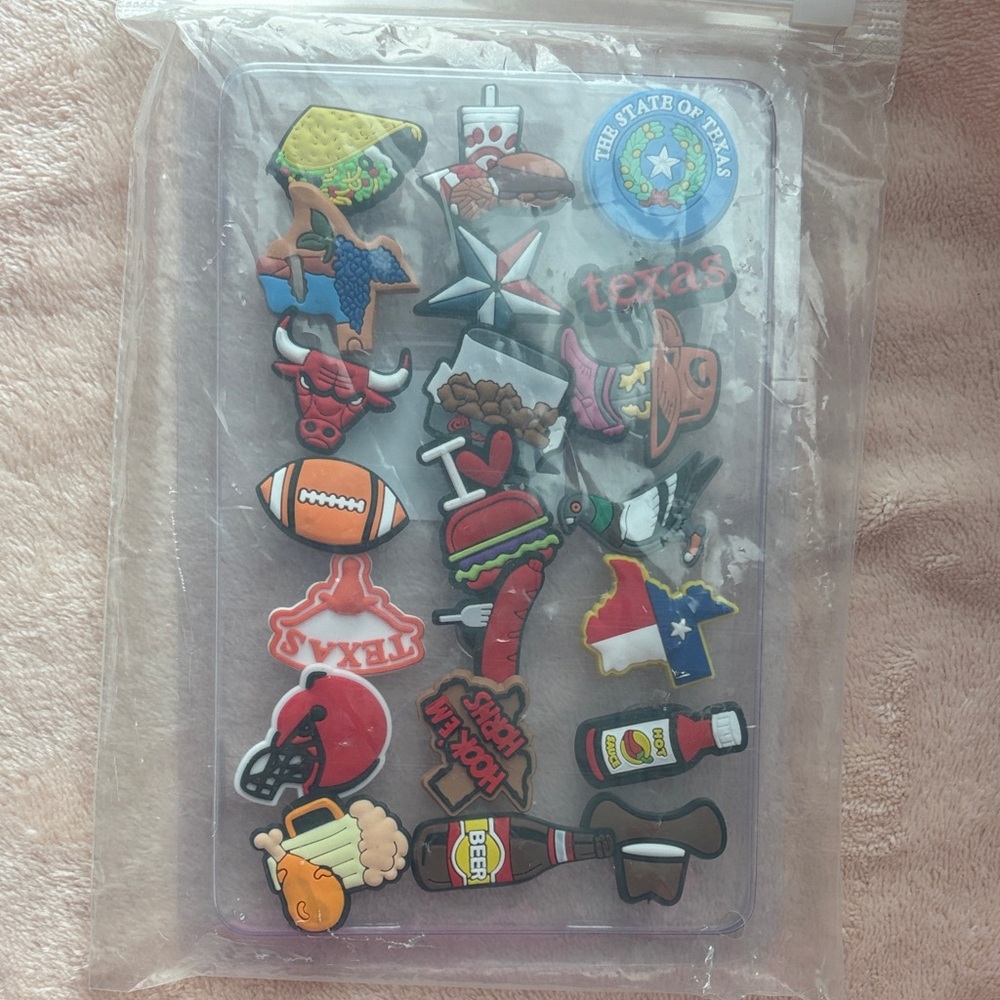 Texas-Themed Shoe Charms Set
